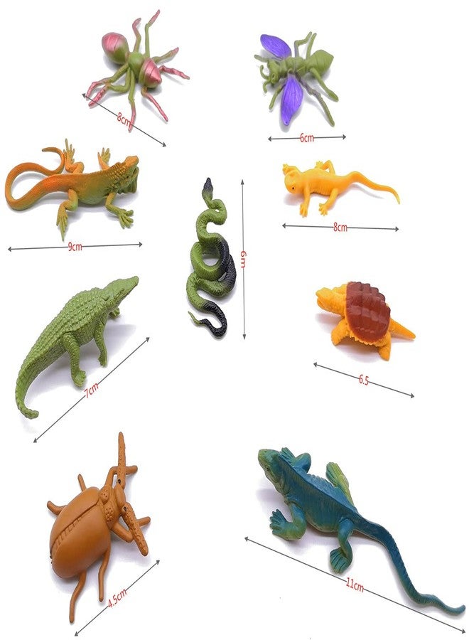 Guaishou 20pcs Realistic Bugs Plastic Insects Animals Figures Toys Contains Ladybugs Caterpillars Beetles Mantises Scorpions Lizards Snakes Frogs Ants - Image 4